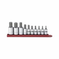 GEARWRENCH Hand Bit Socket Sets: 1 - 25 Pieces, 3/8 in, 1/2 in Drive Size, 10 Pieces, Fixed Insert (MPN 80579). Key specifications — attr1216280: Fixed Insert; attr1216283: GEARWRENCH; attr1227491: 3/8 in, 1/2 in.
