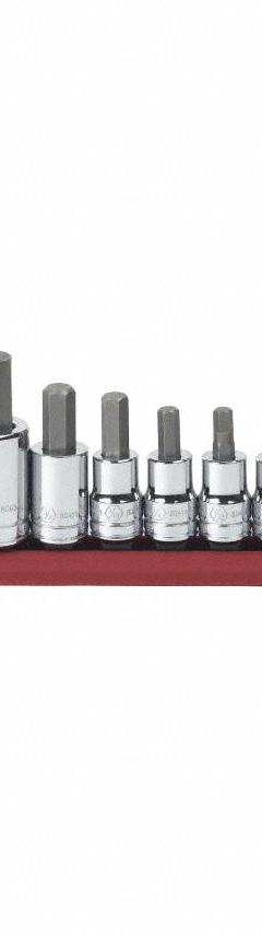 GEARWRENCH Hand Bit Socket Sets: 1 - 25 Pieces, 3/8 in, 1/2 in Drive Size, 10 Pieces, Fixed Insert (MPN 80579). Key specifications — attr1216280: Fixed Insert; attr1216283: GEARWRENCH; attr1227491: 3/8 in, 1/2 in.