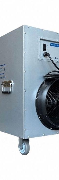 Negative Air Machine: Steel, Negative Air Pressure/Particulate Filtration, 800 cfm_1,800 cfm Airflow (MPN OA2000 PLUS). Key specifications — Brand: OMNICLEAN; Includes Filter: Air Filter Included.