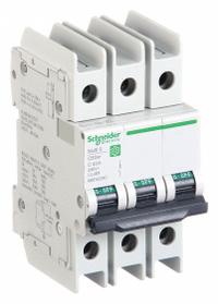 SCHNEIDER ELECTRIC IEC Miniature Circuit Breaker: 40 A Amps, 14kA at 120/240V AC, Screw Clamp, C (MPN M9F42340). Key specifications — DC Voltage Rating: Not Rated; Max. AIR Rating: 14kA at 120/240V AC; Terminal Connection: Screw Clamp; Brand: SCHNEIDER.