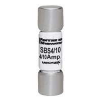 MERSEN Fuse: SBS Series, Midget, Fast-Acting, 400 mA, 600 V AC, 13/32 in x 1 3/8 in, Non-Indicating (MPN SBS4/10). Key specifications — attr1287209: SBS; attr211192: MERSEN.