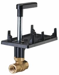 HVAC Control Ball Valve: 2-Way, 1/2 in Female NPT, 4 CV Flow, 200 psi Close-off, No Actuator (MPN 599-10305S). Key specifications — Ball Material: Stainless Steel; Body Material: Brass; For Media: Water-Glycol Solution to 50%.