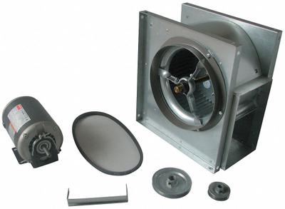 Dayton Blower: 17 3/4 in Wheel Dia, Belt Drive, Includes Drive Pack, 4,000 cfm - Belt-Drive Blowers with Drive