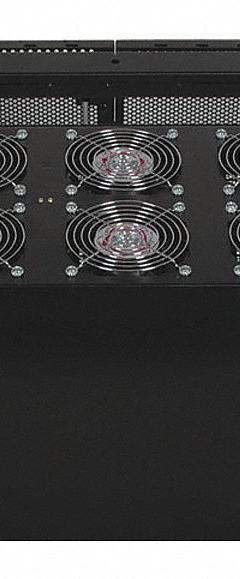 TRIPP LITE Air Distribution Fan: 630 cfm Airflow @ 0.000 in SP, Air Distribution Fan, 120V AC, Roof (MPN SRFANROOF). Key specifications — Brand: TRIPP LITE; Voltage: 120V AC; Mounting Location: Roof.