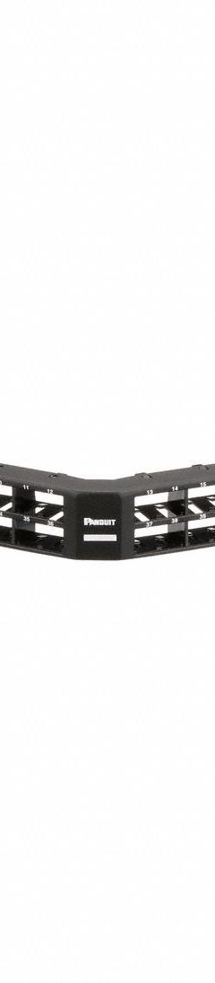 Patch Panel: 1 Rack Units, 48 Ports, Angled, Front Numbered, Unshielded, Rear Access, Unequipped (MPN CPPA48HDWBLY). Key specifications — Brand: PANDUIT; Compatible Adapter Type: Panduit Mini-Com Modules; Material: Steel; _Access Type: Rear Access; _Port Labeling: Front Numbered; _Series: Mini-Com; _Shielded: Unshielded.