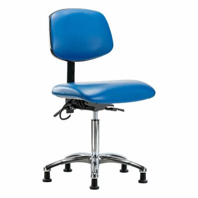 APPROVED VENDOR Task Chair: Vinyl, Armless, Ht Range 21 1/2 in to 29 in, 18 1/2 in Seat Wd - Vinyl ESD Chairs