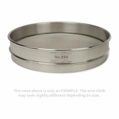 ADVANTECH Standard Stainless Steel Cloth Test Sieve: Stainless Steel, 12 in Outside Dia, 2 5/8 in Ht (MPN 7/8"SS12H). Key specifications — Screen Material: Stainless Steel; Brand: ADVANTECH; Frame Material: Stainless Steel; Standards: ASTM E11; US Standard Screen Size: 7/8 in.