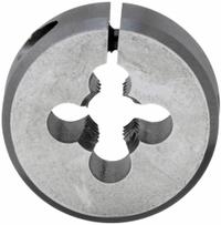 CLE-LINE Round Threading Die: M4.5x0.75 Metric, 13/16 in OD, Adj, High Speed Steel (MPN C65742)