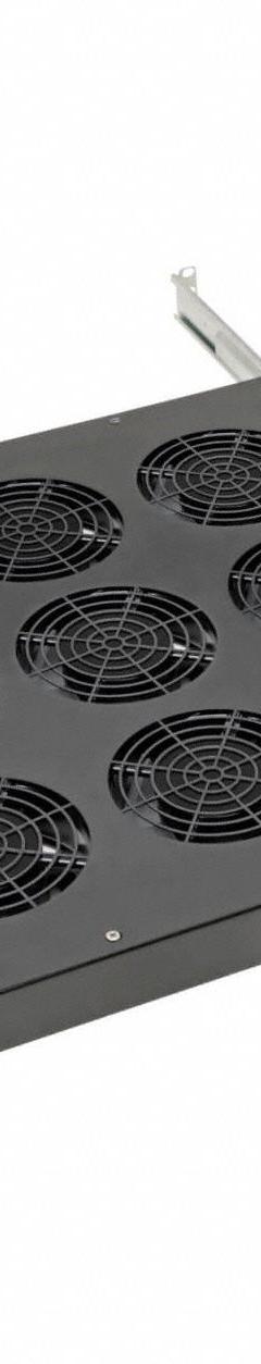 TRIPP LITE Air Distribution Fan: 864 cfm Airflow @ 0.000 in SP, Air Distribution Fan, 120V AC, Rack (MPN SRFANTRAY9). Key specifications — Brand: TRIPP LITE; Voltage: 120V AC; Mounting Location: Rack.