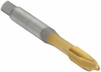 OSG Spiral Point Tap: #8-36 UNF, H3 / 2B, 3 Flute, Plug Chamfer, TiN Coated Cobalt (MPN 1101508205)