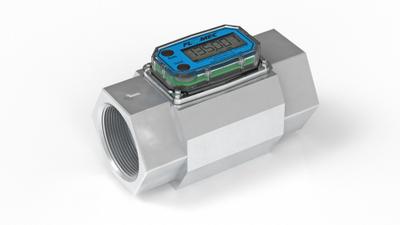 FLOMEC Electronic Flowmeter: Electronic Meter, Turbine, 2 in FNPT, 2 in Connection Size - Inline Turbine Totalizers for Fuels