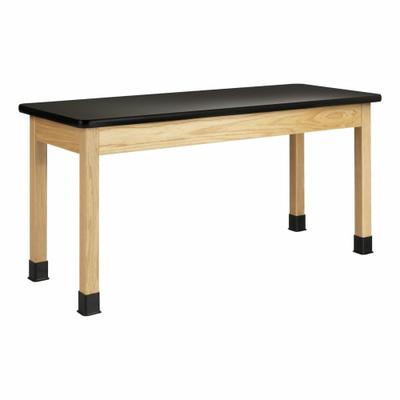 DIVERSIFIED SPACES Plain Apron Table: 21 in Overall Wd, 30 in Overall Ht, 5 ft Overall Lg - Fixed-Height Laminate Surfaced Lab Tables