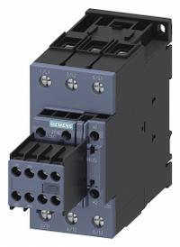 SIEMENS IEC Power Contactor: Non-Reversing, 3 Poles, 3NO Contacts, 41 A, 120V AC Coil (MPN 3RT20351AK64). Key specifications — Brand: SIEMENS; Integrated Surge Suppression: No.