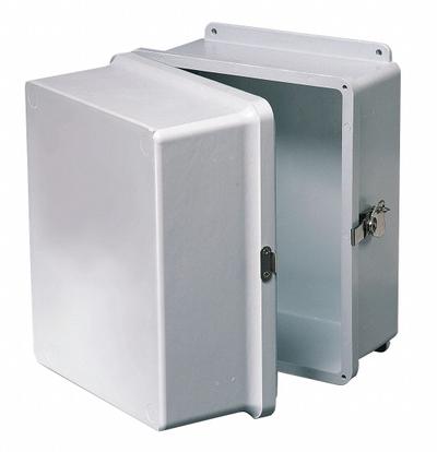 WIEGMANN Enclosure: Fiberglass, 14 in x 12 in x 12 in, NEMA 1/12/3R/4X/6P, Screw On - Fiberglass Submersible Enclosures