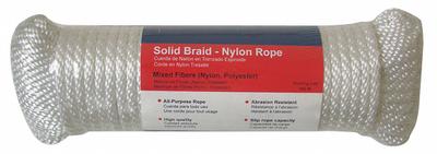 APPROVED VENDOR General Purpose Utility Rope: Braid, 5/16 in Dia, 160 lb Working Load Limit - Shock-Absorbing Rope