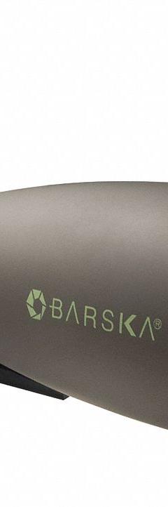 BARSKA Spotting Scope: 25x to 75x, 44 ft @ 1000 yd (75x)/88 ft @ 1000 yd (25x), Gen (MPN AD12164). Key specifications — Color: Green; Magnification: 25x to 75x; Field of View: 44 ft @ 1000 yd (75x); Weather Resistant: Water Resistant; Brand: BARSKA; Product Type: Spotting Scope.