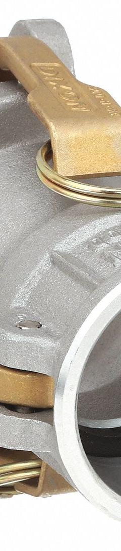 Cam and Groove Coupling: 125 psi Max. Working Pressure @ 70 F, 6 17/32 in Overall Lg, Nitrile (MPN 2030-DD-AL). Key specifications — Fitting Type: Female Coupler x Female Coupler; Gasket Material: Nitrile; Brand: DIXON VALVE & COUPLING.
