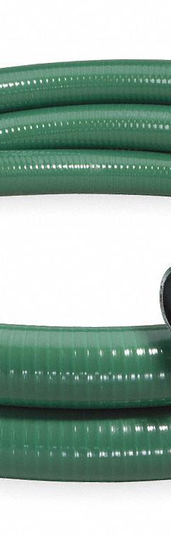 Water Suction and Discharge Hose: 3 in Hose Inside Dia., 65 psi, Green, 3 in x 3 in Fitting Size (MPN SP300-20CN-G). Key specifications — Temp. Range: 0° to 158°F; Hose Color: Green; Brand: ALLIANCE HOSE & RUBBER.