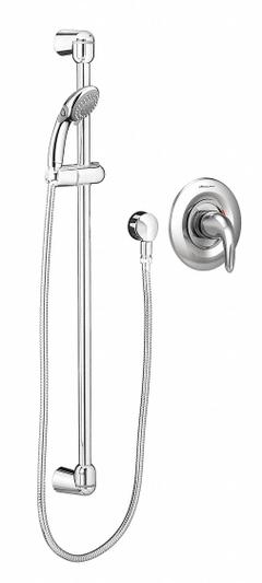 AMERICAN STANDARD Shower Faucet: Commercial, 1.5 gpm Fixed Showerhead Flow Rate, Metal/Plastic (MPN TU662211.002). Key specifications — Showerhead Material: Plastic; Series: Commercial.