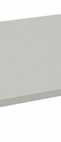 TENNSCO Shelf: 48 in x 36 in, 700 lb Load Capacity, Steel, 18 ga Decking, Light Gray, Shelf (MPN HDSL-4836). Key specifications — attr7875: Steel; attr7906: (2) Shelf Supports; attr17410: Zinc Plated; attr17412: Single Straight; attr17414: Light Gray; attr17415: Steel; attr37831: TENNSCO; attr37833: Zinc Plated.