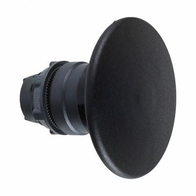SCHNEIDER Mushroom Head Push Button: Black, 22 mm Mounting Size, Non-Metallic - Mushroom-Head Push-Button Operators