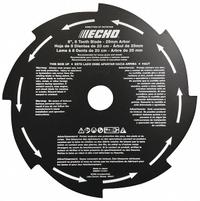 ECHO Grass Weed Blade: 8 in Dia, Metal, DSRM-2600U/SRM-2620/SRM-2620T/SRM-266 (MPN 69600121431). Key specifications — Brand: ECHO; Compatible Manufacturer Number: DSRM-2600U; Material: Metal; Product Type: Grass and Weed Blade.