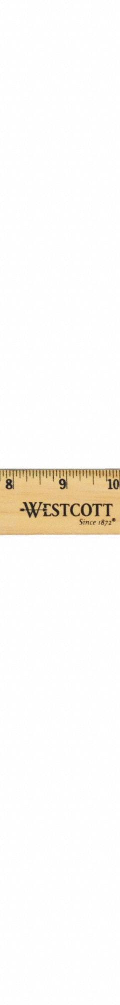 WESTCOTT Ruler: 05018, 18 in, 0.2 in Thick, 1/16 in, Clear, Black, Rigid, Printed Graduation Mark. Key specifications — attr939978: 1/16 in; attr934745: WESTCOTT; attr944509: Clear; attr939993: Decimal; attr986193: Printed.