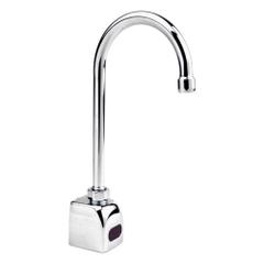 SANI-LAV Sensor Faucet: Electronic Sensor Faucet, Cast Brass, Chrome Finish, Single-Post, Battery (MPN ESB2RL-0.5). Key specifications — Brand: SANI-LAV; Includes: Mounting Hardware; Series: Electronic Sensor Faucet.
