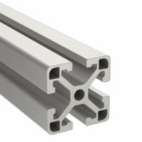 T-Slot Framing Extrusion: 15 Series, 4 ft Lg, 1 1/2 in x 1 1/2 in, Silver, Single, Smooth, 4 Slots (MPN 15QE1515L-48). Key specifications — System of Measurement: Inch; Finish: Anodized; Product Type: T-Slot Profile; Material: Aluminum; Yield Strength: 25,000 psi; Manufacturer Part Number: 15QE1515L-48; Brand: FAZTEK.