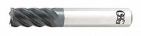 OSG Square End Mill: Carbide, TiAlN Coated, 5 Flute, 3 mm Mill Dia, 9 mm LOC, 39 mm OAL (MPN HP455-1181)