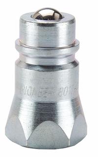 PIONEER Hydraulic Quick Connect Hose Coupling: 1/2 in Coupling Size, Steel, 45.42 lpm Max. Flow Rate (MPN 8010-16). Key specifications — Body Material: Steel; Valve Type: Ball; Thread Size: 7/8"-14; Brand: PIONEER.