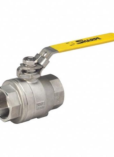 SHARPE Manual Two-Way Ball Valve: 1 in - Carbon Steel Ball Valves