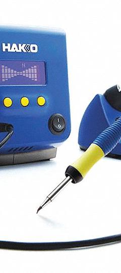 HAKKO Soldering Station: 1 Channel, 85 W, ESD Safe (MPN FX100-04). Key specifications — Handpiece Style: Soldering Iron; Tip Width: 2.4 mm; Manufacturer Part Number: FX100-04; ESD Safe: Yes; Brand: HAKKO.