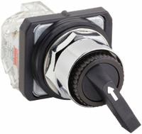 DAYTON Selector Switch: 30 mm Panel Mounting Size, 2 Positions, Extended Lever, 1NO/1NC, Metallic (MPN 30G308). Key specifications — AC Contact Rating: 10 A @ 600 V; Action: Maintained/Maintained; Cam: E; DC Contact Rating: 0.27 A @ 250 V; Hazardous Location Specification: Not Rated; Operator Head Material: Plastic; Operator Head Type: Long-Handled Knob; Operator Illumination: Non-Illuminated.