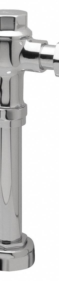 ZURN Manual Flush Valve: Metroflush® Z6200, Exposed, Top, 1.28 gpf Gallons per Flush, Piston (MPN Z6200-HET-YB-YC). Key specifications — Spud Location: Top.