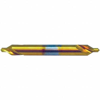 KEO Center Drill: Plain Type, #5, 90°, 5 in Overall Lg - Plain-Tip Center Drills