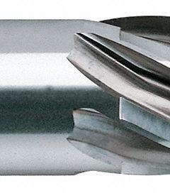 YG-1 Square End Mill: High Speed Steel, 6 Flute, 1-1/8" Mill Dia, 2" LOC, 4-1/2" OAL (MPN 04186)