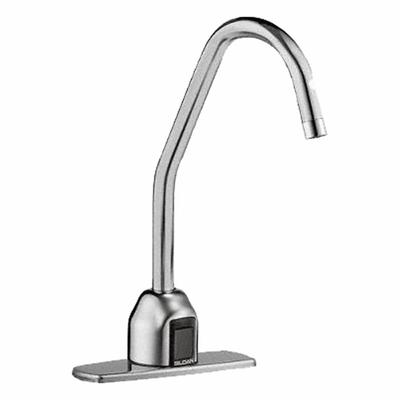 SLOAN Bathroom Sensor Faucet: Optima, Brass, Chrome Finish, Single-Post, Plug-In - Single-Post Sensor Bathroom Faucets