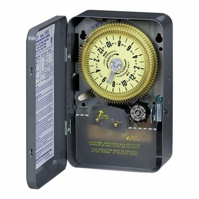 INTERMATIC Electromechanical Timer: 24 hr, 125V AC, SPDT - Electromechanical Timer Switches