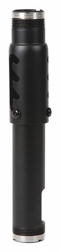 PEERLESS Extension Column: Ceiling, Max. 500 lb, Fixed, Powder Coated, Black, For Televisions (MPN AEC0507). Key specifications — Manufacturer Part Number: AEC0507; Finish: Powder Coated; Includes: Adjuster; Includes Mounting Hardware: Yes; Material: Aluminum; Mounting Location: Ceiling; Brand: PEERLESS; Color: Black.
