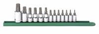 GEARWRENCH Socket Bit Sets: 1 - 25 Pieces, 1/4 in, 3/8 in, 1/2 in Drive Size, 13 Pieces, Torx (MPN 80723). Key specifications — attr1216280: Fixed Insert; attr1216283: GEARWRENCH; attr1225718: T8 to T60; attr1227491: 1/4 in, 3/8 in, 1/2 in.
