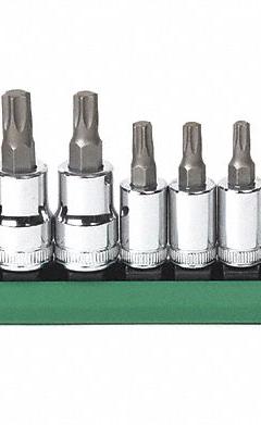 GEARWRENCH Socket Bit Sets: 1 - 25 Pieces, 1/4 in, 3/8 in, 1/2 in Drive Size, 13 Pieces, Torx (MPN 80723). Key specifications — attr1216280: Fixed Insert; attr1216283: GEARWRENCH; attr1225718: T8 to T60; attr1227491: 1/4 in, 3/8 in, 1/2 in.