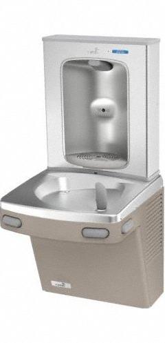 OASIS Drinking Fountain with Bottle Filler: On-Wall, 8 gph @ 50°F, Stainless Steel, Tan (MPN PG8FEBF SAN). Key specifications — Brand: OASIS; Housing Material: Stainless Steel; Filter Access: Top Panel Access; Housing Finish: Sandstone; Chilling Capacity: 8 gph @ 50°F; Housing Color: Tan.