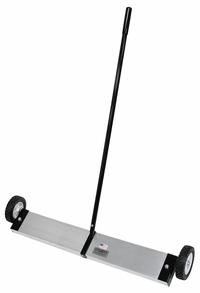 APPROVED VENDOR Magnetic Floor Sweeper: 36 in Magnet Lg, 1 3/4 in Magnet Ht, Mag. Pull Cap. 240 lb (MPN MFSM36). Key specifications — attr1004942: APPROVED VENDOR; attr1016188: (2) Mounting Eye Bolts; attr1016201: Rubber.