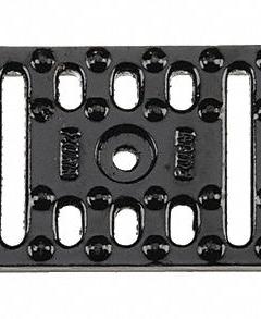 ZURN Grate: A, Rectangular, Slotted, 4 3/8 in Overall Wd, 20 in Overall Lg, 1 1/4 in Overall Ht (MPN P4-CG). Key specifications — Color: Black; Brand: ZURN; Finish: Unfinished; Grate Surface Type: Slotted.