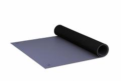 STATICIDE Dissipative Table Mat: Rubber, Gray, Gray, 1,000,000,000 ohm Resist Rating - Max (MPN 7375DGYM2460). Key specifications — Color: Gray; Manufacturer Part Number: 7375DGYM2460; Includes: (2) 0.4in Female Snaps; Material: Rubber; Brand: STATICIDE; Mat Color: Gray.