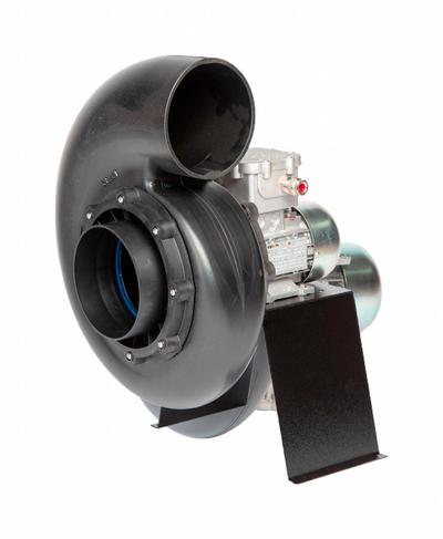 PLASTEC Blower: 7 7/8 in Wheel Dia, Direct Drive, Includes Drive Pack, 1 hp, 230/460V AC - Corrosion-Resistant Haz-Location Direct-Drive Blowers
