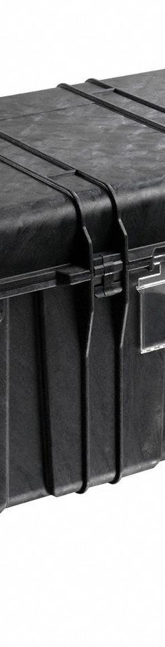 PELICAN Protective Case: 24 1/8 in x 47 5/8 in x 17 3/4 in Inside, No Foam, Black, No Wheels (MPN 0550-001-110). Key specifications — Handle Style: Folding; Brand: PELICAN; Case Closure Type: Double Throw.