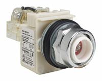 SCHNEIDER ELECTRIC Pilot Light: 30 mm Panel Mounting Size, No Lens Included, LED, 9001K Series (MPN 9001KT38LR). Key specifications — Lens Color: No Lens Included; Series: 9001K; Brand: SCHNEIDER; Includes Push-To-Test: Push-To-Test Included.