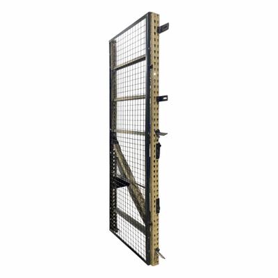 WIRECRAFTERS Aisle Guard Side Panel: 1 Bays, 39 in x 1 1/4 in x 120 in, 10 ga, Steel - Welded-Frame Wire Mesh Pallet Rack Side Guards